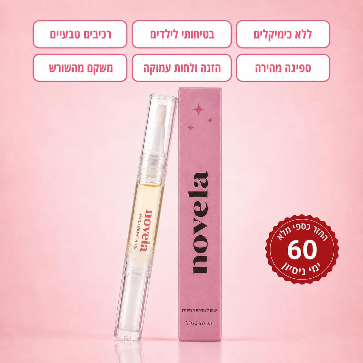 עט הוויטמינים של NOVELA, המנצח בבדיקה