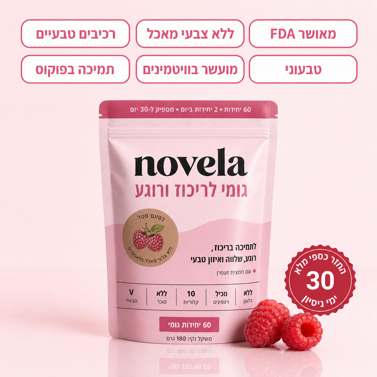 פורמולת הגומי של NOVELA לקשב וריכוז